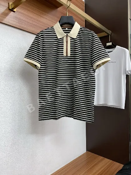 제냐 남성 스트라이프 반팔 폴로셔츠 49610