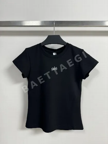 알로 여성 라운드넥 반팔 티셔츠 50756
