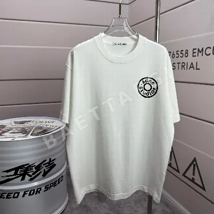 아크네스튜디오 워시 가공 데미지 크루넥 반팔 티셔츠 88643