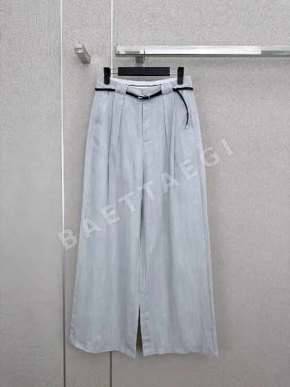 에르메스 린넨 와이드 레그 여성 바지 136928