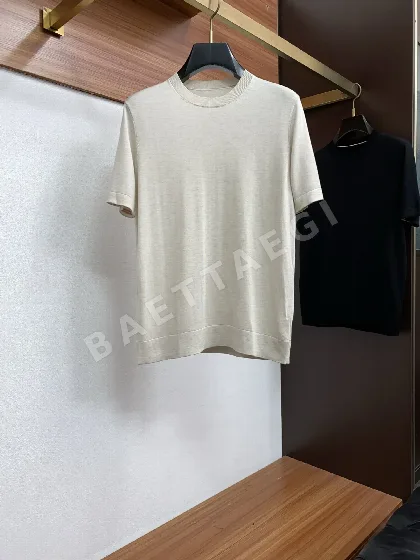 로로피아나 남성 크루넥 반팔 니트 티셔츠 139002