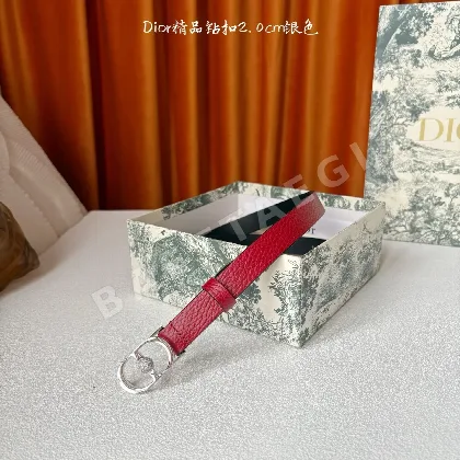 디올 다이아몬드 장식 가죽 벨트 59719