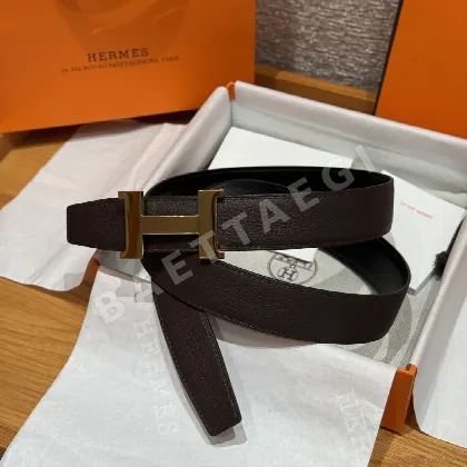 에르메스 콘스탕스 양면 가죽 벨트 177774
