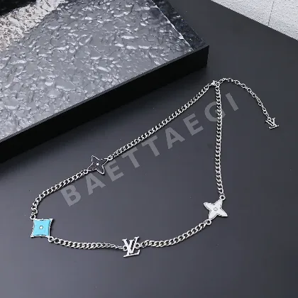 루이비통 멀티컬러 팔라듐 래커 목걸이 64021