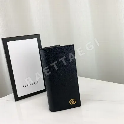 구찌 더블 G 메탈 송아지가죽 반지갑 428740