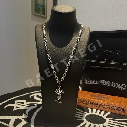 크롬하츠 클래식 크로스 피닉스 펜던트 목걸이 125576