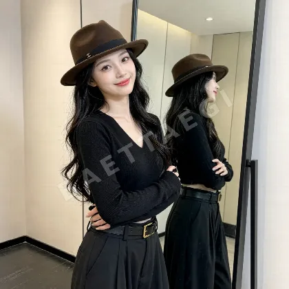 샤넬 캐시미어 플랫탑 모자 185510