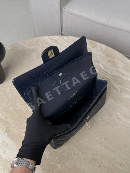 샤넬 캐비어 블루 연금장 가방 33508