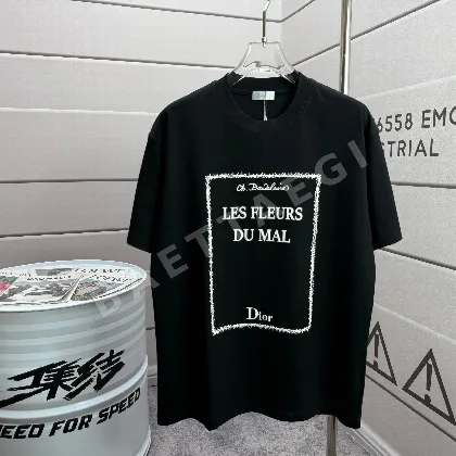 디올 3D 발포 더블 얀 코튼 반팔 티셔츠 47504