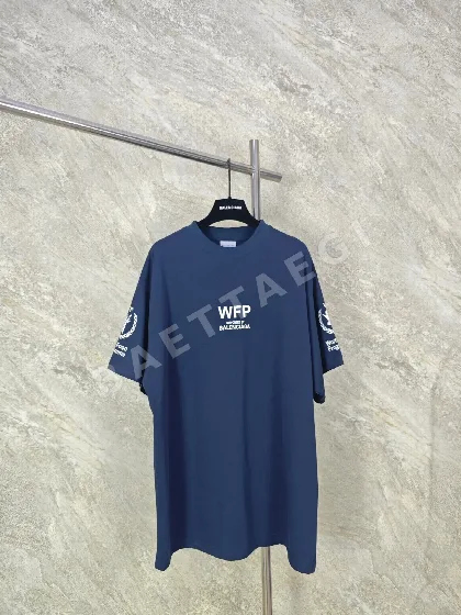 발렌시아가 WFP 프린트 남성 반팔 티셔츠 157581