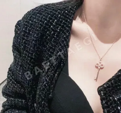 티파니 하트 크라운 키 925 스털링 실버 목걸이 71197