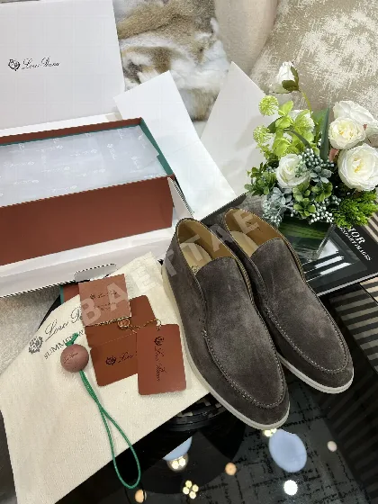 로로피아나 오픈워크 화이트 하이탑 로퍼 남성 신발 94259
