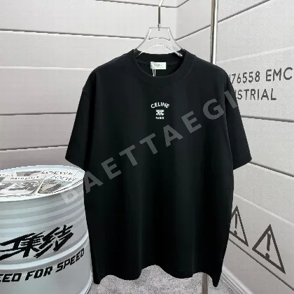 셀린느 실리콘 레터 로고 반팔 티셔츠 87965
