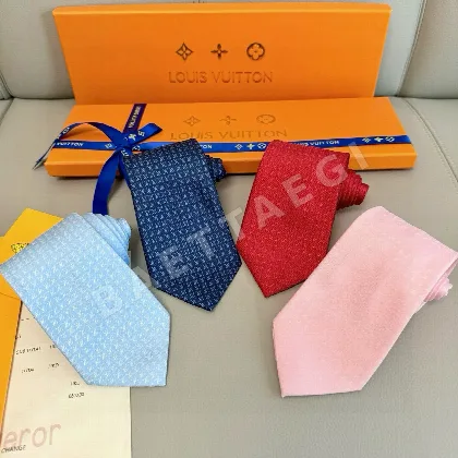 루이비통 L 로고 자카드 실크 넥타이 90159