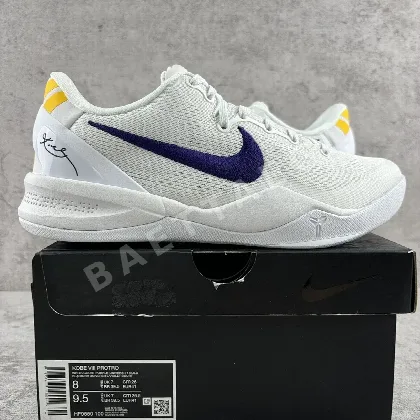 나이키 [GX] 코비 8 프로트로 화이트 퍼플 HF9550-100 201380 Nike Kobe 8 Protro Lakers Home ZK8