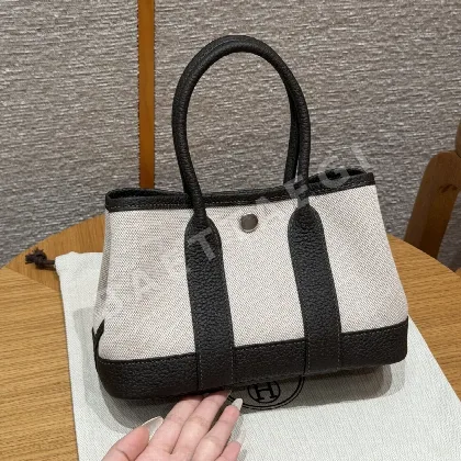 에르메스 가든파티 캔버스 토트백 23 144848