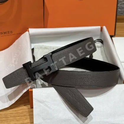 에르메스 리버서블 메탈 버클 남성용 벨트 175655