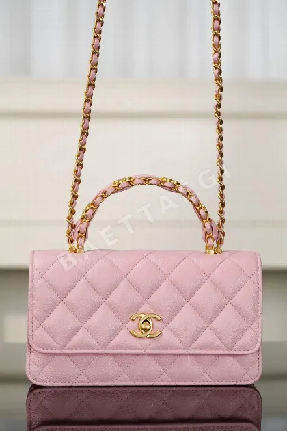 샤넬 25B WOC 체인 백 핑크 25B