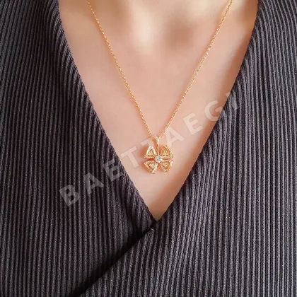 불가리 블루밍 플라워 목걸이 64805