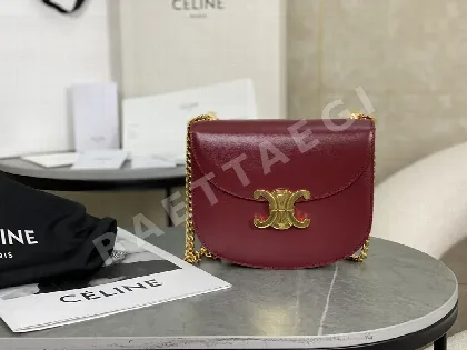 셀린느 개선문 가죽 체인 새들 백 86551
