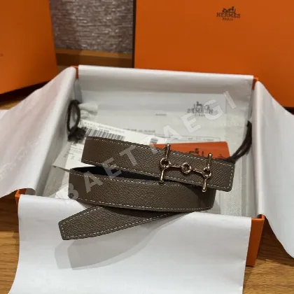 에르메스 스위프트 앤 앱송 가죽 리버시블 벨트 176269