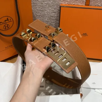 에르메스 코리에르 드 시앙 앱송 카프스킨 벨트 176126