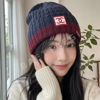 샤넬 니트 비니 모자 185609