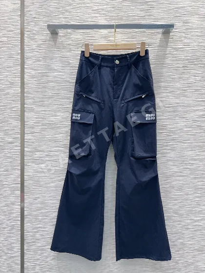 미우미우 와이드 레그 여성 바지