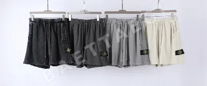 스톤아일랜드 워시 데미지 가공 남성 반바지 51305