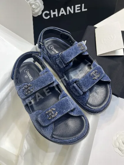 샤넬 더블 C 벨크로 비치슈즈 94631