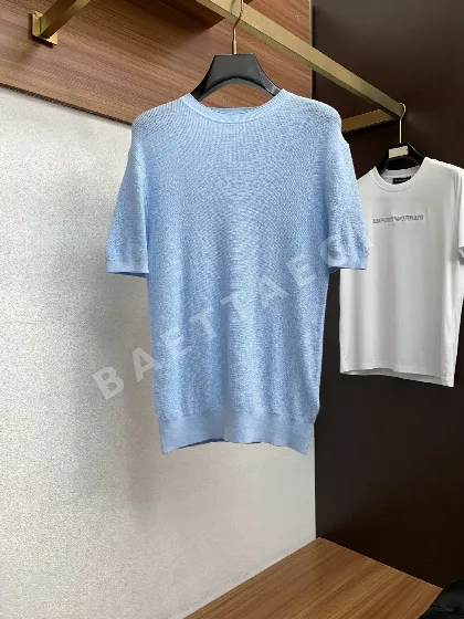 브루넬로쿠치넬리 크루넥 반팔 니트 티셔츠 47902