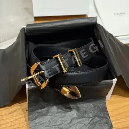 셀린느 JD280 웨스턴 미디엄 소가죽 벨트 179538