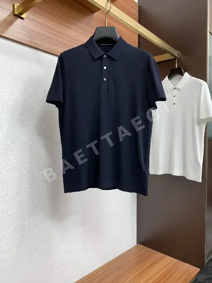 브리오니 클래식 로고 코튼 반팔 티셔츠 138986