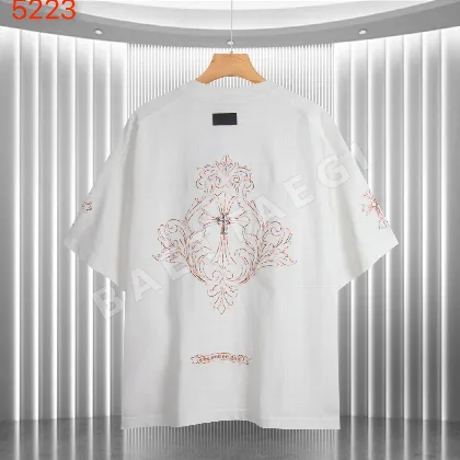 크롬하츠 여성 워시 가공 자수 반팔 티셔츠 53420