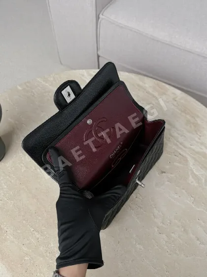 샤넬 CF23 볼 블랙 은장 가방 33028