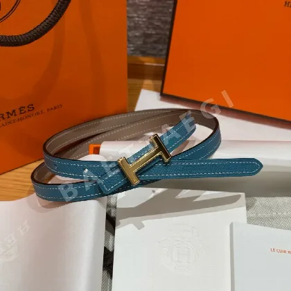 에르메스 H 버클 양면 가죽 벨트 175646