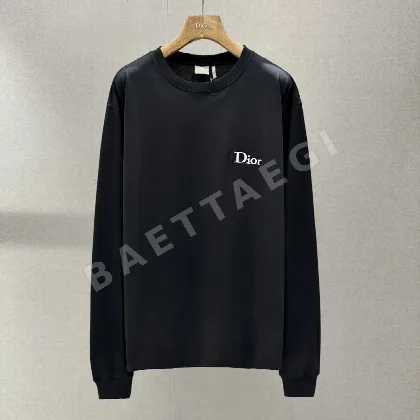 디올 루즈핏 면 긴팔 티셔츠 186320