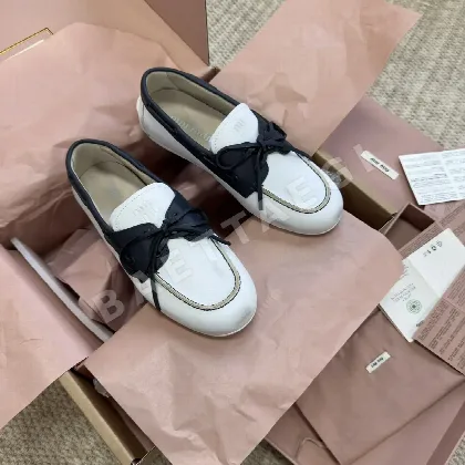 미우미우 레이스업 보트 슈즈 신발 94052