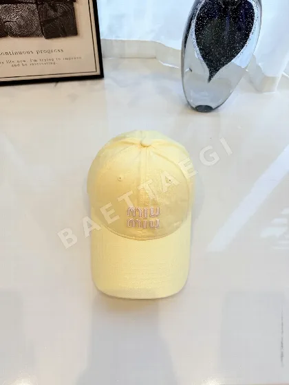 미우미우 컬러풀 코튼 야구모자 80789