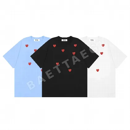 꼼데가르송 플레이 하트 반팔 티셔츠 88245