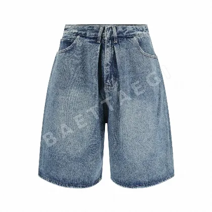 발렌시아가 접이식 데님 남성 반바지 100865