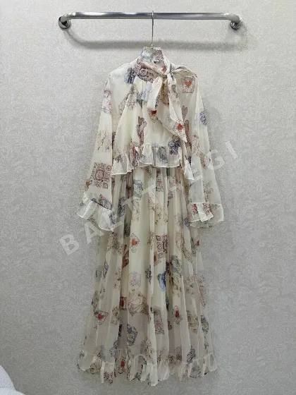 짐머만 바로크 레이스 퍼프 소매 원피스 6356