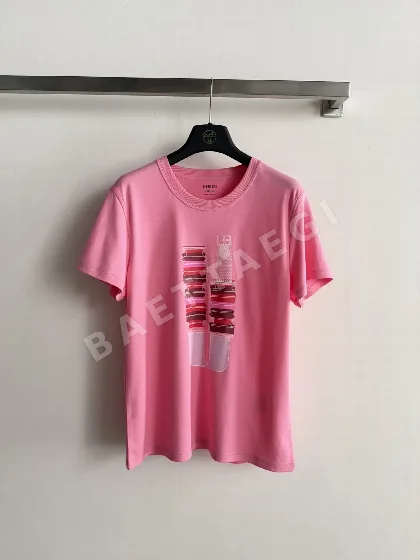 에르메스 프린트 오버핏 코튼 반팔 티셔츠 45637