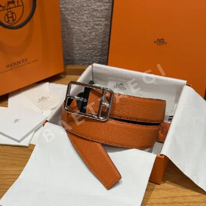 에르메스 하프코드 리버시블 박스 가죽 벨트 176363