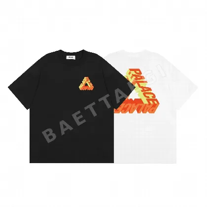 팔라스 3D 컬러풀 문자 반팔 티셔츠 89706