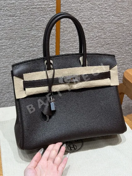 에르메스 버킨 30 토고 가죽 은장 가방 144492