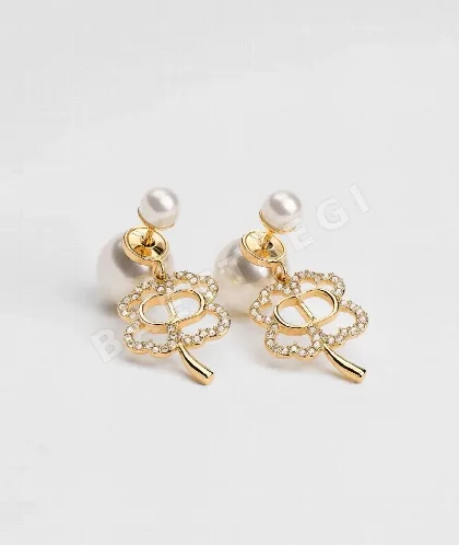 디올 클로버 진주 귀걸이 134982