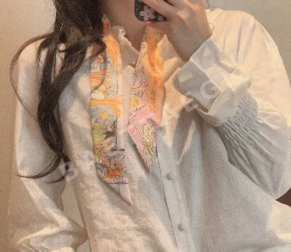 에르메스 실크 더블 스타일 스카프 146349