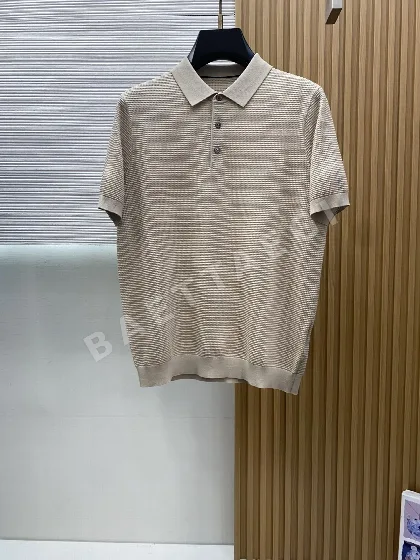 로로피아나 남성 린넨 혼방 반팔 티셔츠 48163