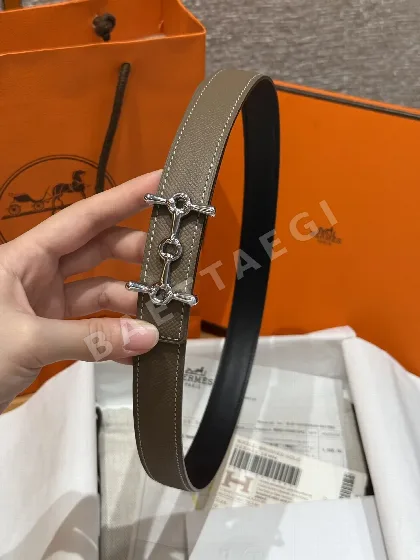에르메스 H자형 버클 소가죽 양면 벨트 175277